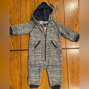 EUC UNISEX Timberland Coverall size 6/9M, blue/white pattern